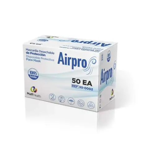 Mascarilla de protección desechable KN95