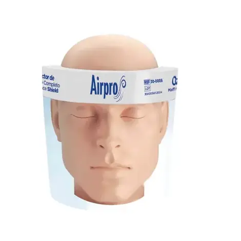 Visor protector de rostro desechable